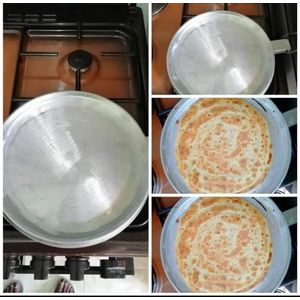 Chapati Pan Heavy Duty 26cm made of heavy steel to sustain high heat without rust or burn.easy to use and suitable for a wide variety of cooking styles and recipes. Toughened Non-Stick is a sleek rang