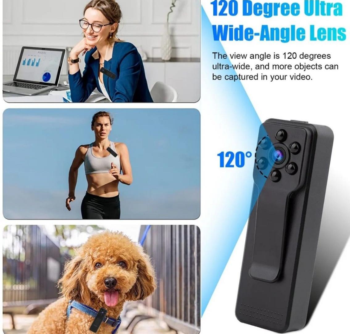 1080P HD Mini Rechargeable Body Hidden Camera Pocket Pen Camcorder Video DVR IR Night, with night vision.