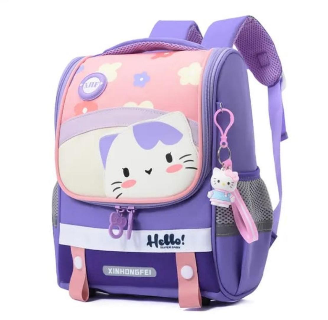 High-Quality Cartoon School Bags – Perfect for boys and girls, featuring a key holder. Available in two sizes (31x13x25cm & 36x13x26cm). Durable, stylish, and affordable at just 2400