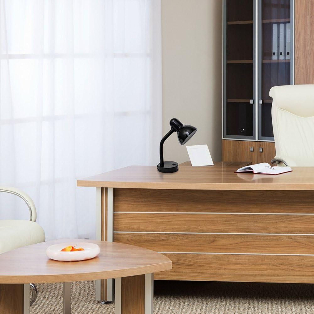 Desk study Lamp with Flexible Hose Neck for Office, Living Room, Bedroom, College Dorm, Bookshelf,