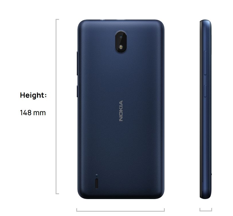 [New Arrival] Nokia C1 2nd Edition 16GB+1GB 5.45" Sleek TFT LCD Display Android 11 Go Edition 5MP Camera LED Flash 2500mAh Battery MicroUSB 2.0 FM Radio Nokia C1 2E HMD Smartphone