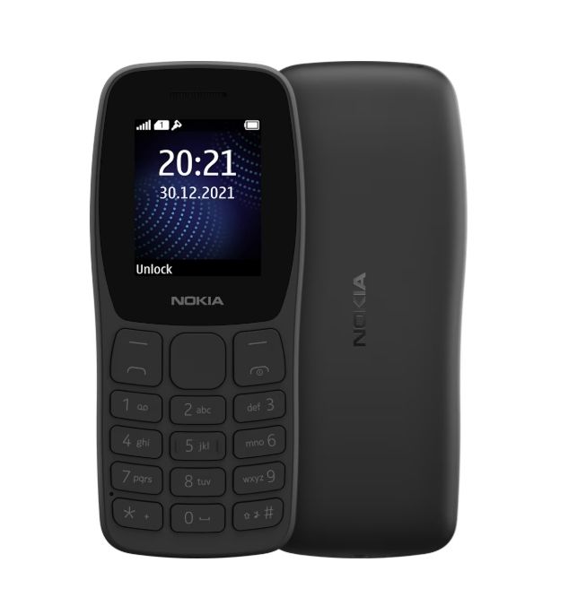 [Brand New] Nokia HMD 105 Original Nokia Phone 800 mAh 1.5" Dual SIM Cards Unlocked Cheap Durable Old Phone Classic Feature Phone Kabambe Kaduda Kathululu