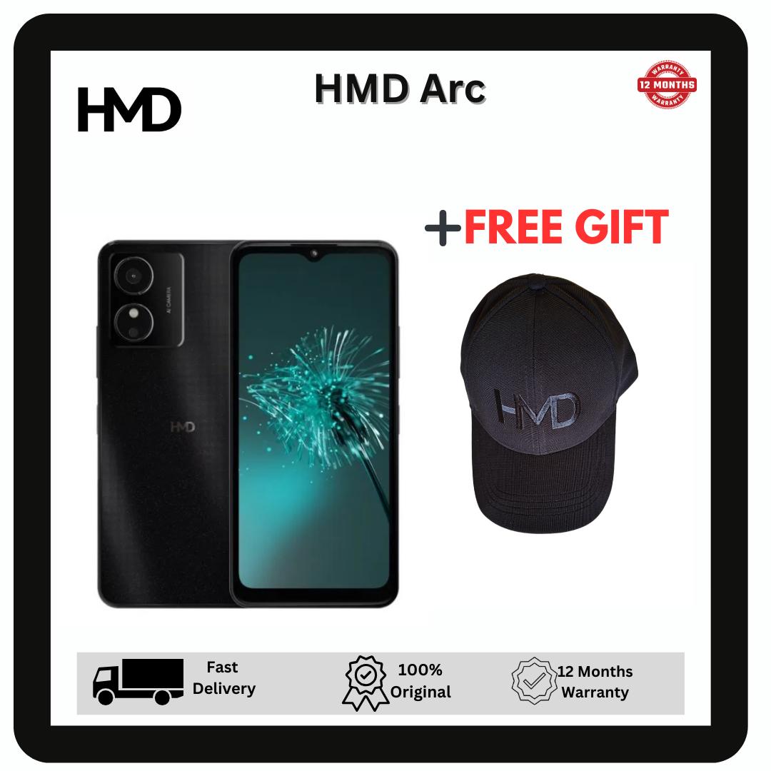 HMD Arc 64GB+4GB 6.52" Elagant Display 13MP+5MP Front/Rear Camera 5000mAh Battery 10W Charger IP54 Dust/Water Resistant Fingerprint Unlock HMD Nokia SmartPhone Phone