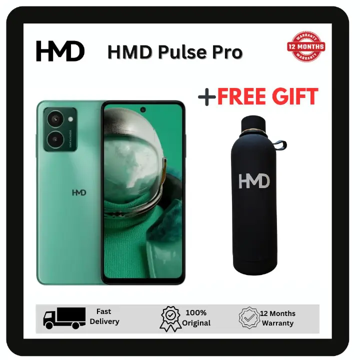 HMD Pulse Pro 256GB+8GB 6.65" 90Hz Display 50MP+50MP Front/Rear Cameras 5000mAh Battery 20W Wired SuperFast Charge Android Nokia Smartphone Phone