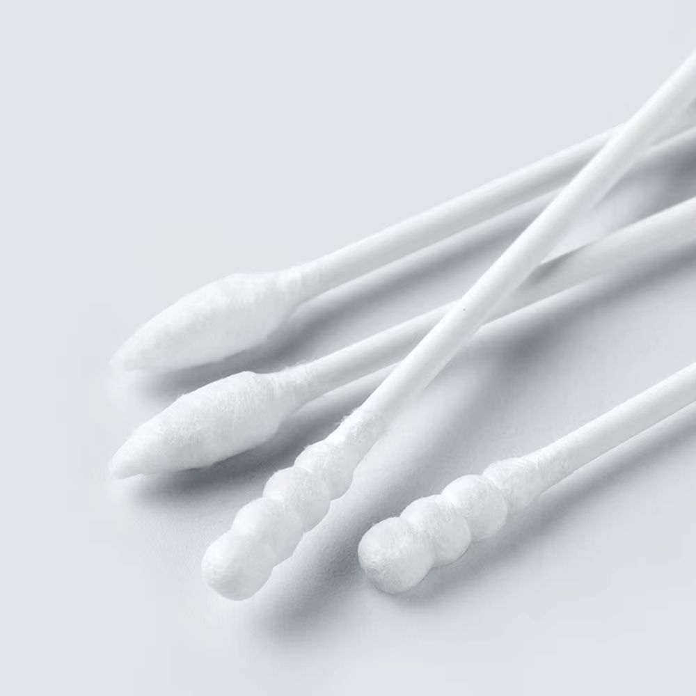 200 Pcs/Box Soft Color Makeup Remover Cotton Swabs Spiral Tip Disposable Double Head Cotton Swab Multifunction Wet and Dry