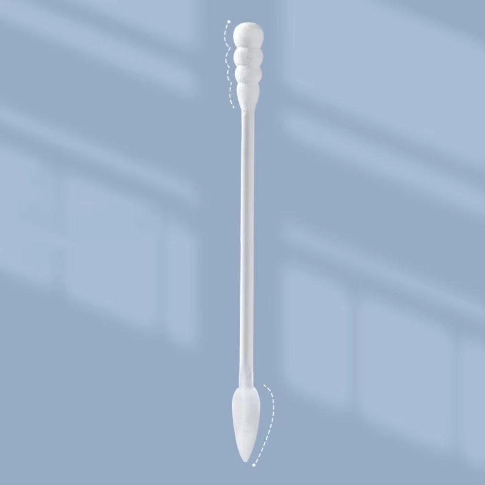200 Pcs/Box Soft Color Makeup Remover Cotton Swabs Spiral Tip Disposable Double Head Cotton Swab Multifunction Wet and Dry