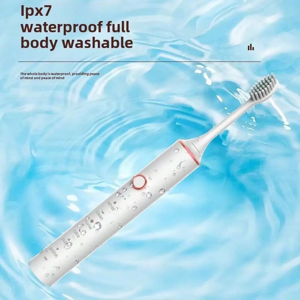 Soft Bristled Electric Toothbrush For Adult Household Use, 18 Speed Metal Shaft USB Charging Toothbrush