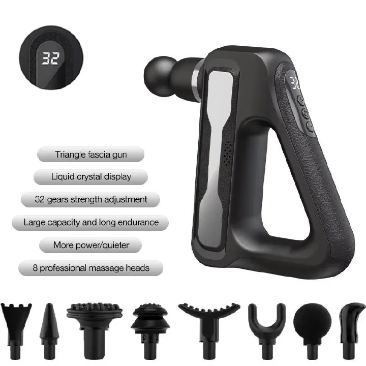 Electric Fascia Gun 32 Level Body Deep Tissue Muscle Massage Gun Relaxation Shoulder Back Arm and Leg Muscles Massage Machine