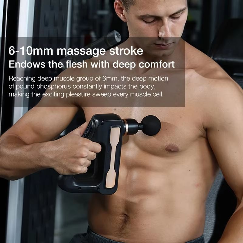 Electric Fascia Gun 32 Level Body Deep Tissue Muscle Massage Gun Relaxation Shoulder Back Arm and Leg Muscles Massage Machine