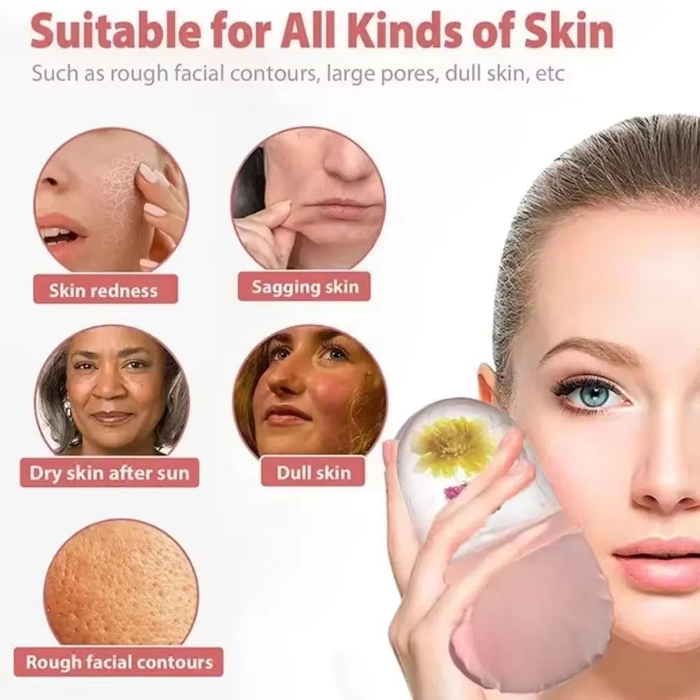 Ice Face Roller Silicone Face Lifting Contouring Tools Ice Cube Trays Ice Globe Balls Eye Facial Massager Beauty Skin Care Tools