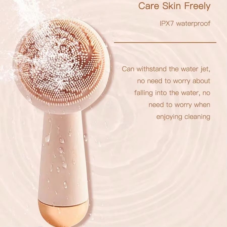 Electric Silicone Brush Facial Brush Skin Massager Wireless Charging Cleansing Waterproof Vibration Beauty Instrument Care