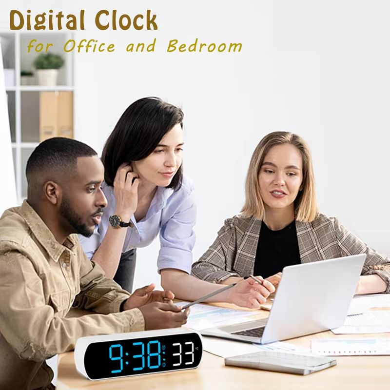 Digital Alarm Clock Travel Electronic Clock with Temperature for Bedroom Office Kitchen Home Decoration Niditon
