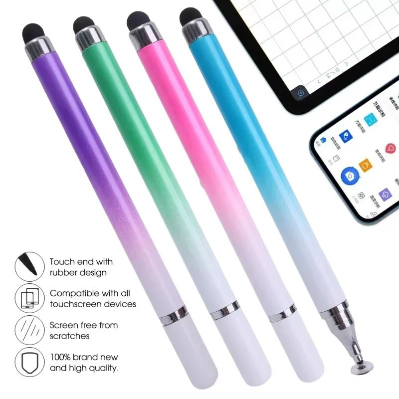 2IN1 Stylus Pen for Mobile Phone Tablet Drawing Capacitive Touch Pencil Universal For Samsung Iphone Android Draw Screen Pencil