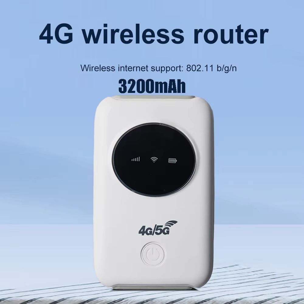 Portable 4G Wireless Router 3200mAh Mobile Broadband Wide Coverage with SIM Card Slot 10 WiFi Users Wireless LTE WiFi Modem