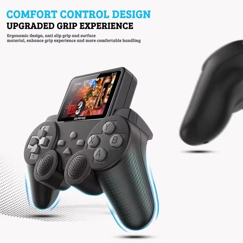 S10 portable retro video handheld game console, 2.4-inch game console, built-in 520 Game Duo wireless controller, game stick doubles