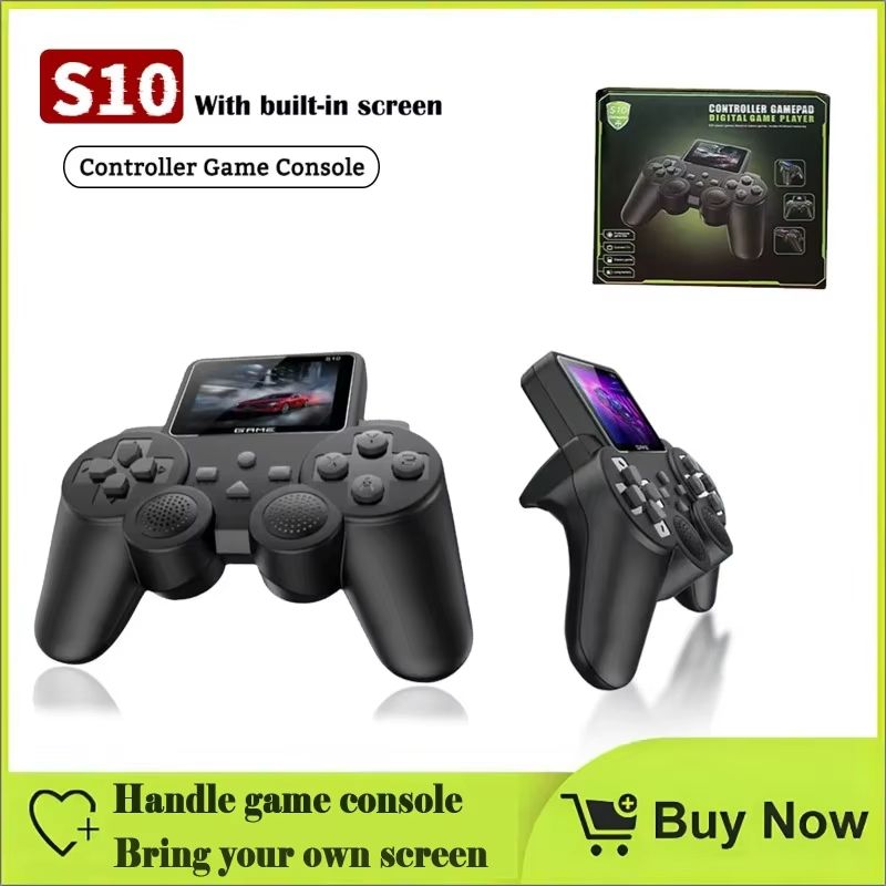 S10 portable retro video handheld game console, 2.4-inch game console, built-in 520 Game Duo wireless controller, game stick doubles