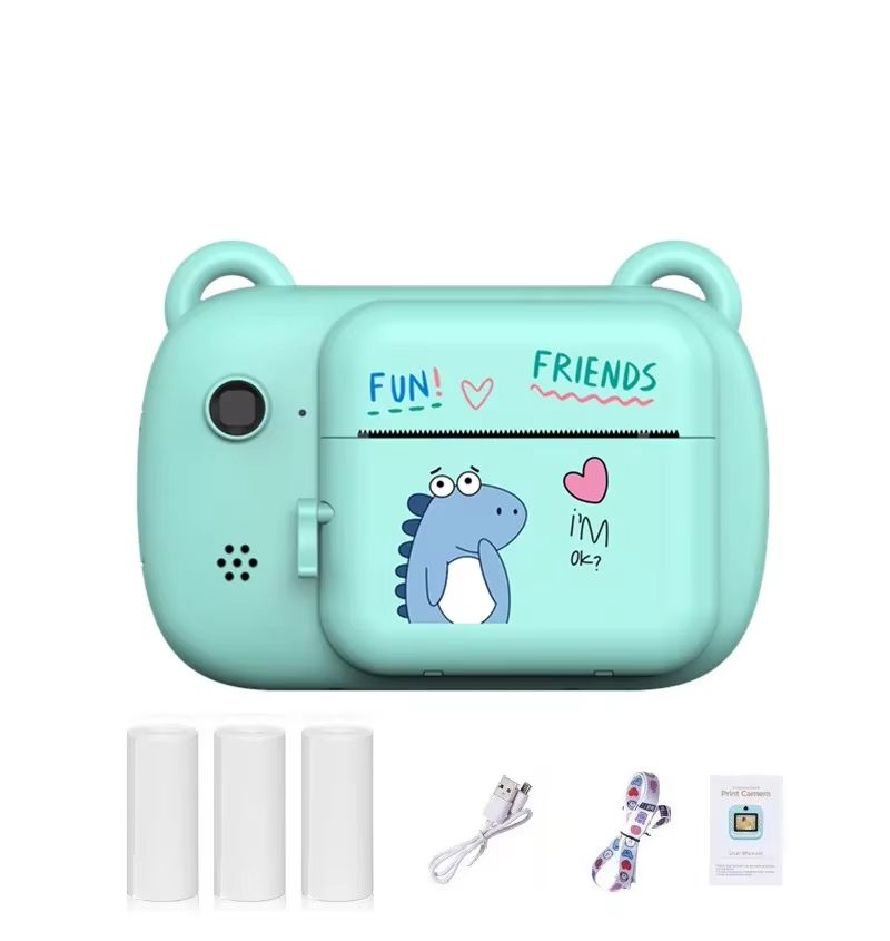 Child Instant Digital Camera Thermal Print Cameras Parent-Child Interaction Toy Camera Portable Toy Camera Kids Camcorder Gift