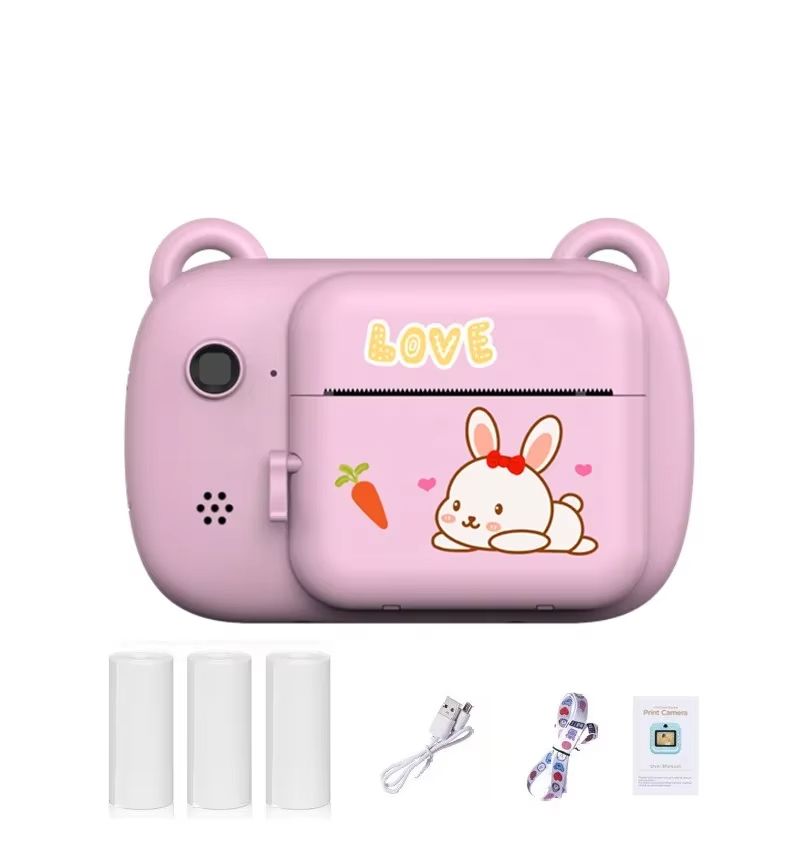 Child Instant Digital Camera Thermal Print Cameras Parent-Child Interaction Toy Camera Portable Toy Camera Kids Camcorder Gift