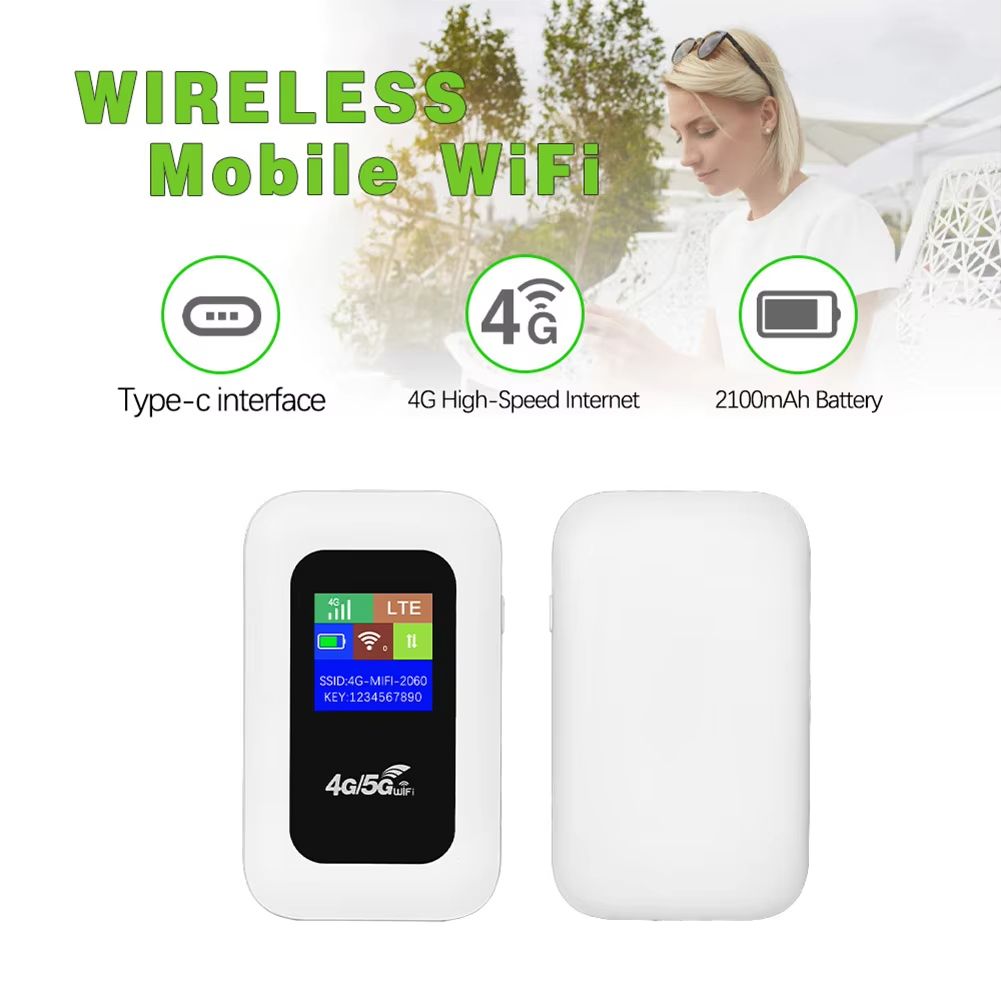 4G/5G Mobile WIFI Router 150Mbps 4G LTE Wireless Router 3500mA Portable Pocket MiFi Modem with Sim Card Slot Mobile WiFi Hotspot