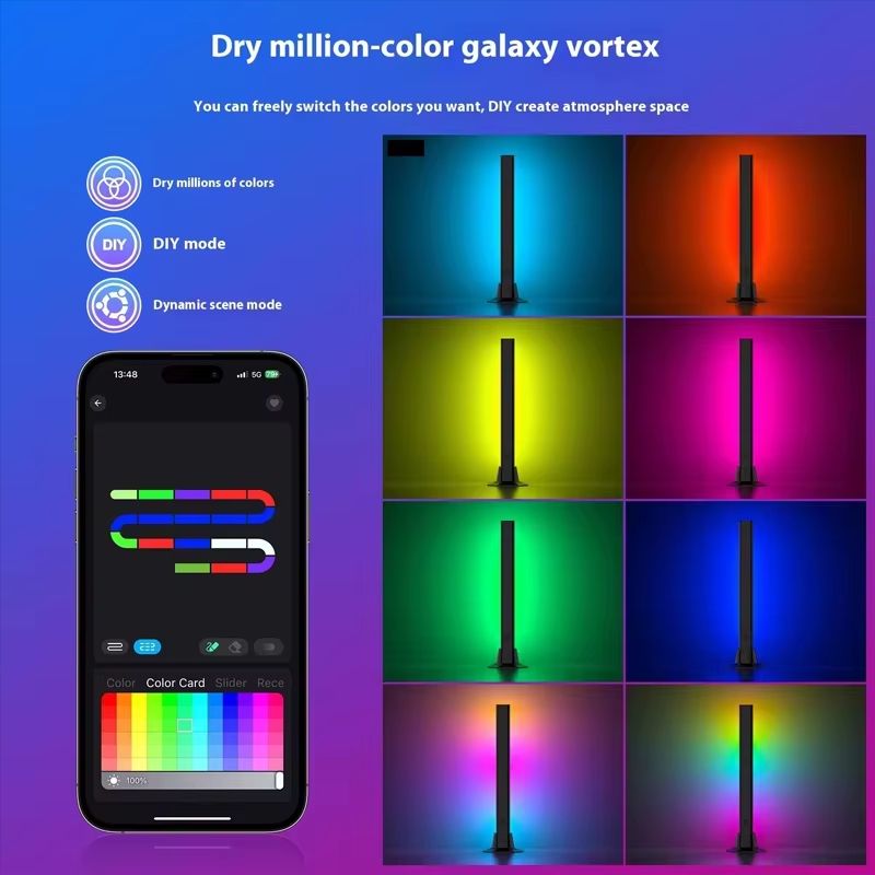 Desktop RGB Computer Monitor Light Bar Music Rhythm LED Holiday Atmosphere Decoration LIght E-sports TV Background Wall Lighting