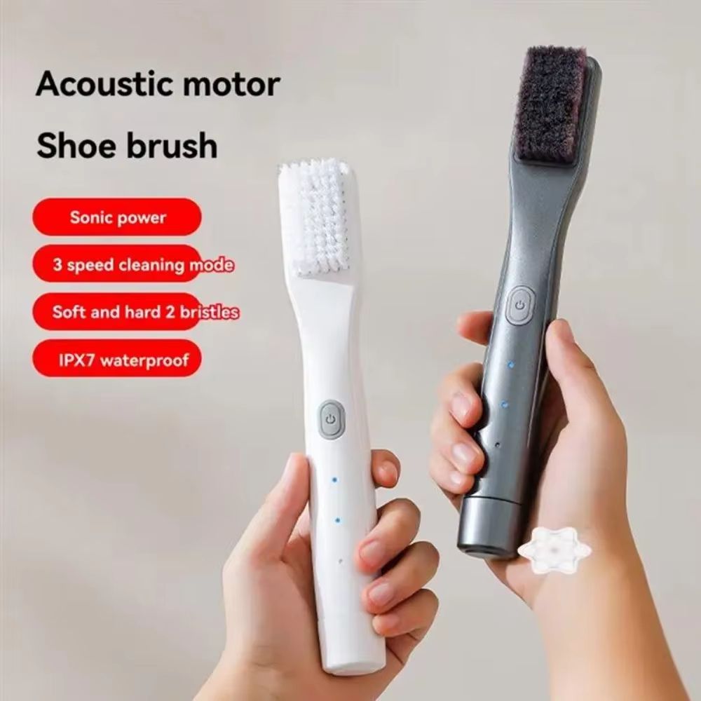 Wireless Charging Electric Shoe Cleaner Brush Ultrasonic Vibration Powerful Cleaning Machine Household Leather Shoes for Home