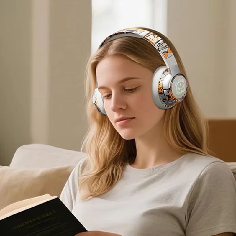 SY-T12 Bluetooth Gaming Headset Noise Reduction Over-Ear Portable Audio with 15-Hour Battery Life for Gamers