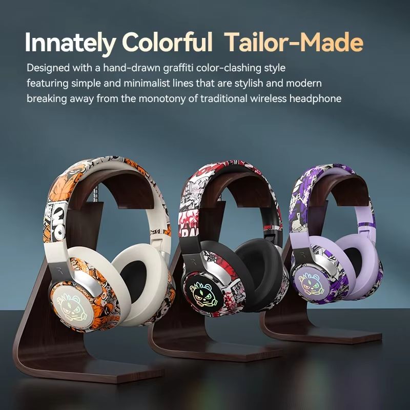 SY-T12 Bluetooth Gaming Headset Noise Reduction Over-Ear Portable Audio with 15-Hour Battery Life for Gamers