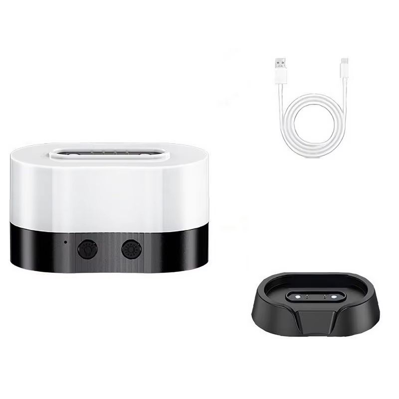 AT12 Soft Light Portable Magnetic Charging Lamp 11 Light Modes Atmosphere Light For Night Light For Party Photography Black