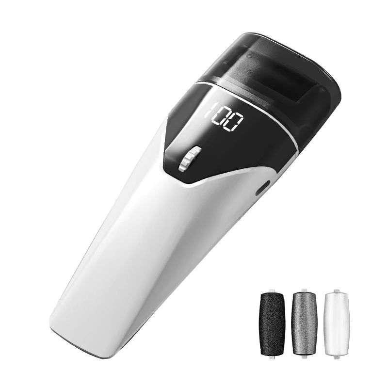 2025 New Electric Foot Grinder Electric Foot Callus Remover Exfoliating Foot Skin Repair Machine 100 Speed Endless Speed Light
