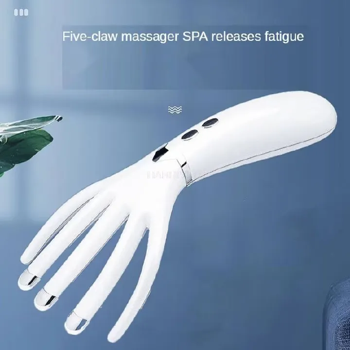 Rechargeable/battery style mini massager multi-function heating massager head electric portable massage comb vibration
