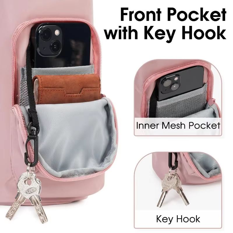 Portable Water Bottle Bag with Adjustable Shoulder Strap Vacuum Cup Cover Heat Insulation Protective Cover for Hiking Camping