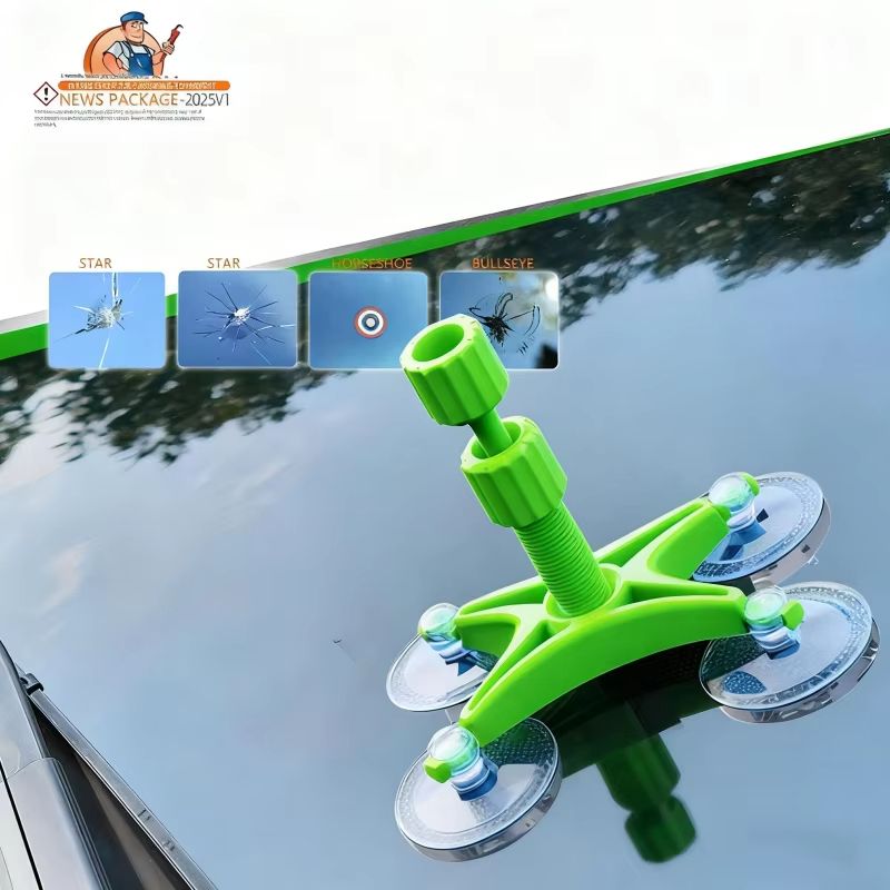 1 Set of Car Windshield Repair Tools, Glass Repair Fluid, Windshield Damage Repair Kit, Manual Glass Damage Repair, Suitable for Home Cars and Rvs, Car Glass Repair