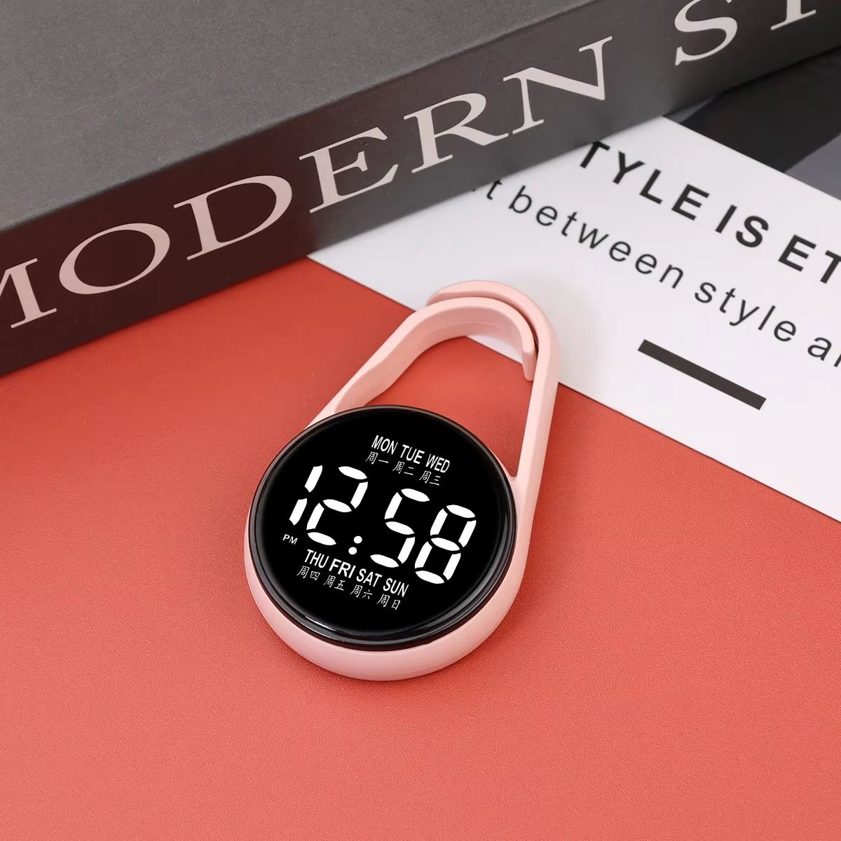 LED electronic hanging watch night light digital electronic hanging watch pocket watch