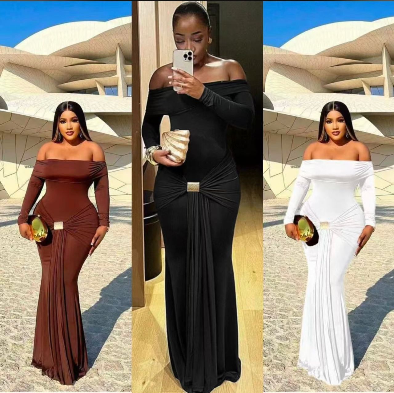 European and American New Women's Dress INS Casual Fashion Long Skirt Ladies Evening Dress Temperament Elegant Sex Goddess Dinner Dresses