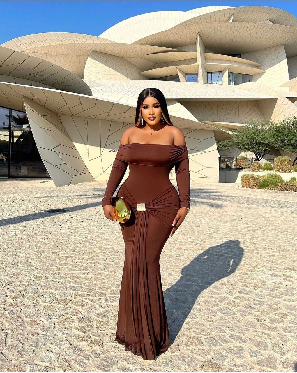 European and American New Women's Dress INS Casual Fashion Long Skirt Ladies Evening Dress Temperament Elegant Sex Goddess Dinner Dresses