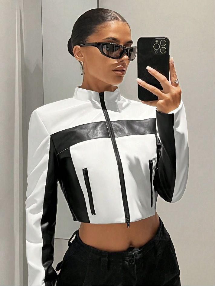 Fashion ladies leather jackets