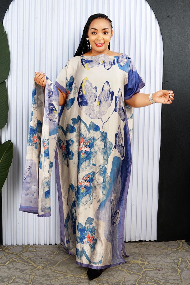 New Arrivals Available prints of silk dera  with a scarf