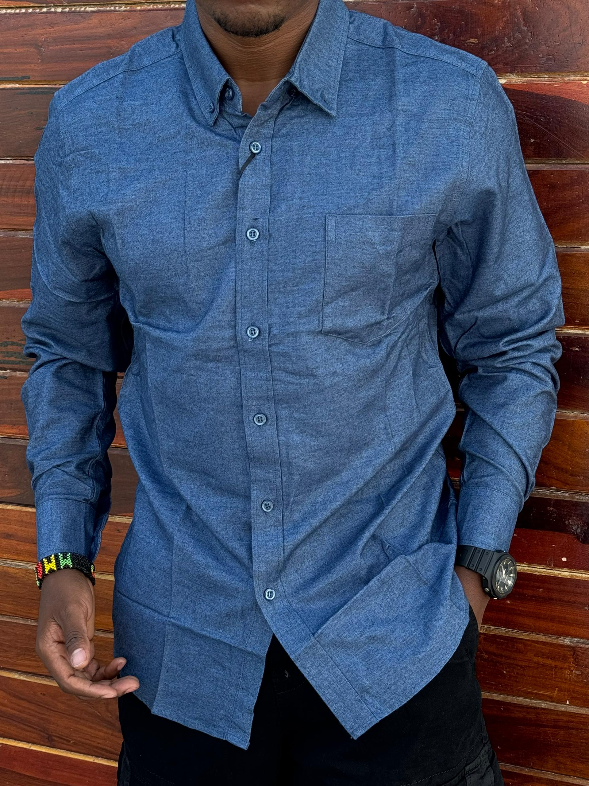 Timeless vintage high quality Men's Shirts Cotton Long Sleeve Work Shirts for Men,Men's Casual Button-Down Shirt