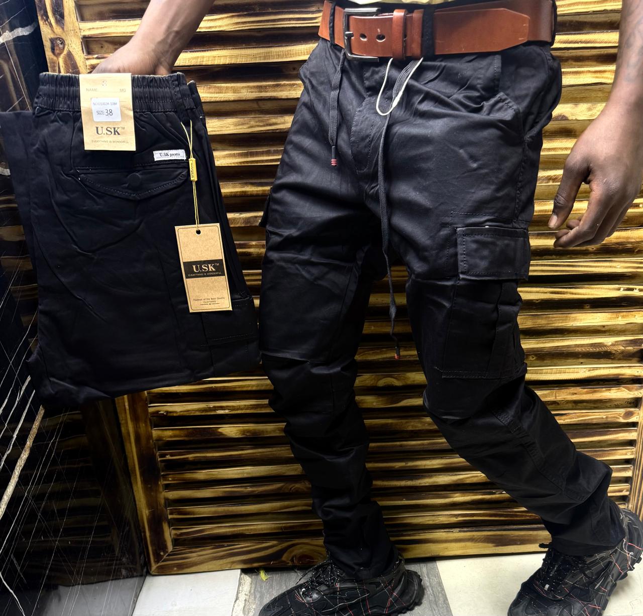 Men's Cargo Pants Casual Multi Pockets Military Tactical Pants Men Outerwear Army Straight Slacks Long Trousers