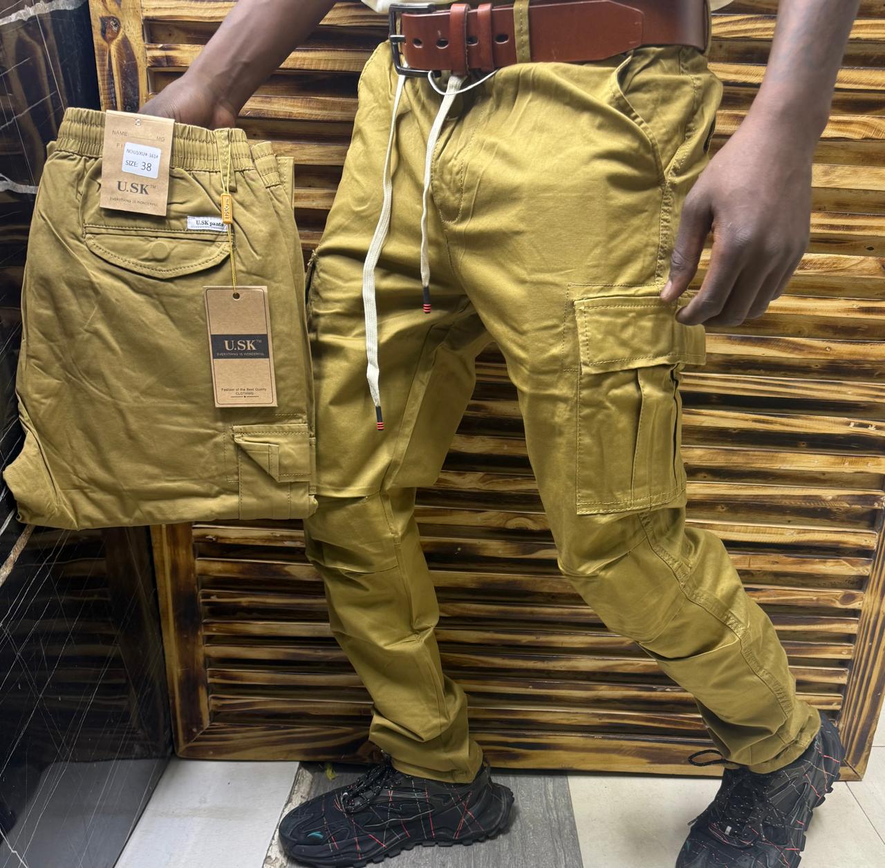 Men's Cargo Pants Casual Multi Pockets Military Tactical Pants Men Outerwear Army Straight Slacks Long Trousers