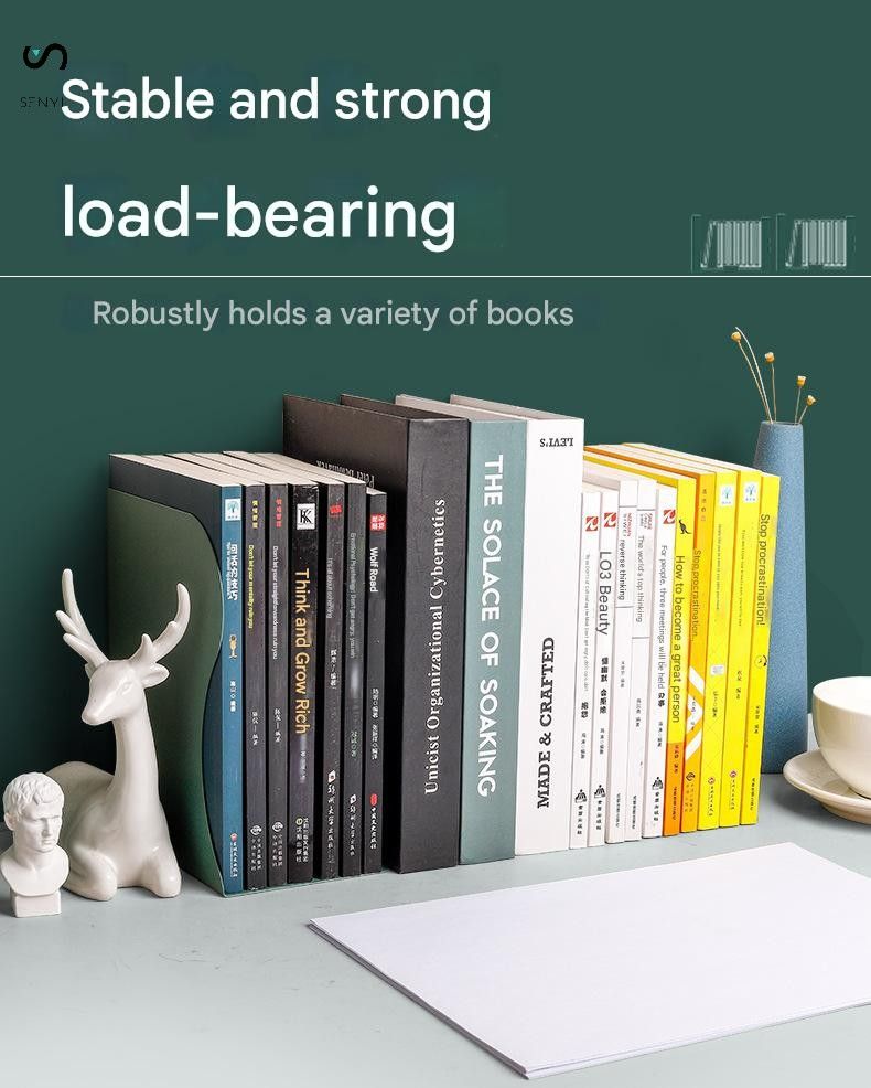 SENYI Retractable Bookend Bookshelf Student Desktop Book Storage Rack Baffle Book Holder Office Artifact Folding Fixed Stand books storage student messy desk cleaner student child storage