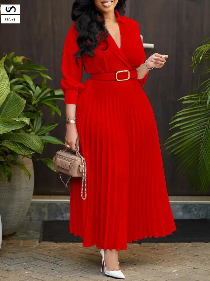 SENYI Women's clothing 2025 autumn fashion temperament solid color large size Loose and comfortable