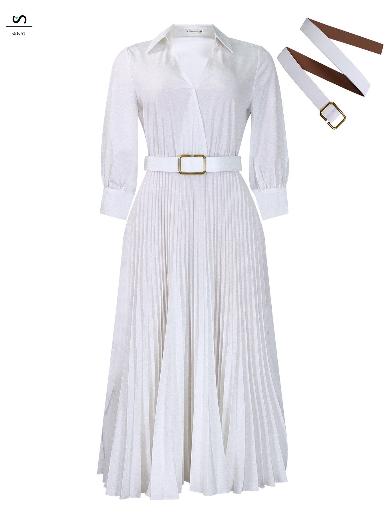 SENYI Women's clothing 2025 autumn fashion temperament solid color large size Loose and comfortable