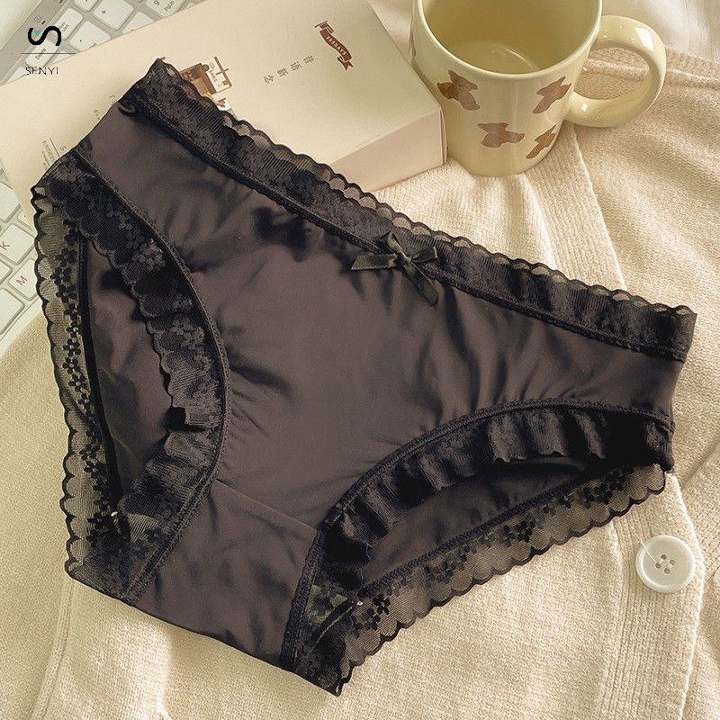 SENYI 7PCS/set Ice silk panties for women seamless ultra-thin quick-drying breathable seamless girl lace sexy low-waist women's briefs
