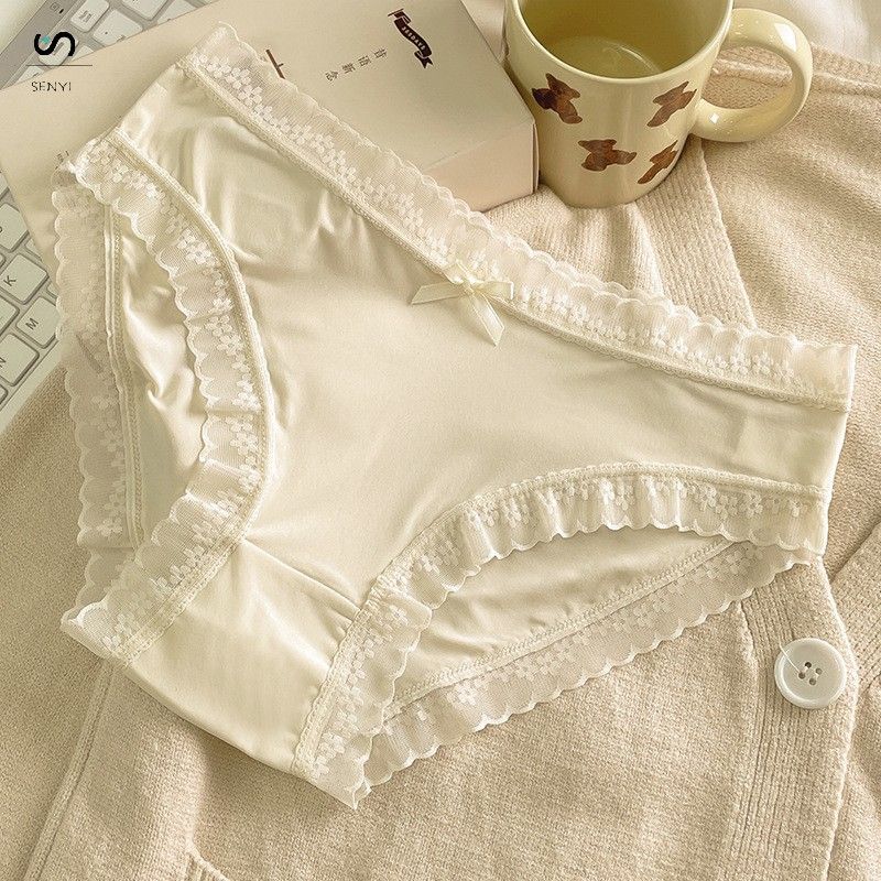SENYI 7PCS/set Ice silk panties for women seamless ultra-thin quick-drying breathable seamless girl lace sexy low-waist women's briefs