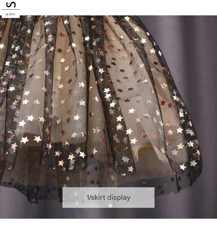 SENYI Baby girl dress summer children's girls cotton puffy skirt super fairy stylish mesh princess dress summer