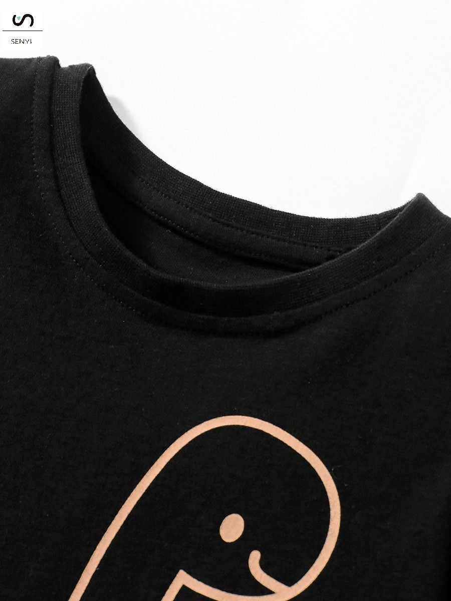 SENYI 2PC/set Summer short-sleeved boy suit new style children's two-piece suit children's T-shirt pants suit