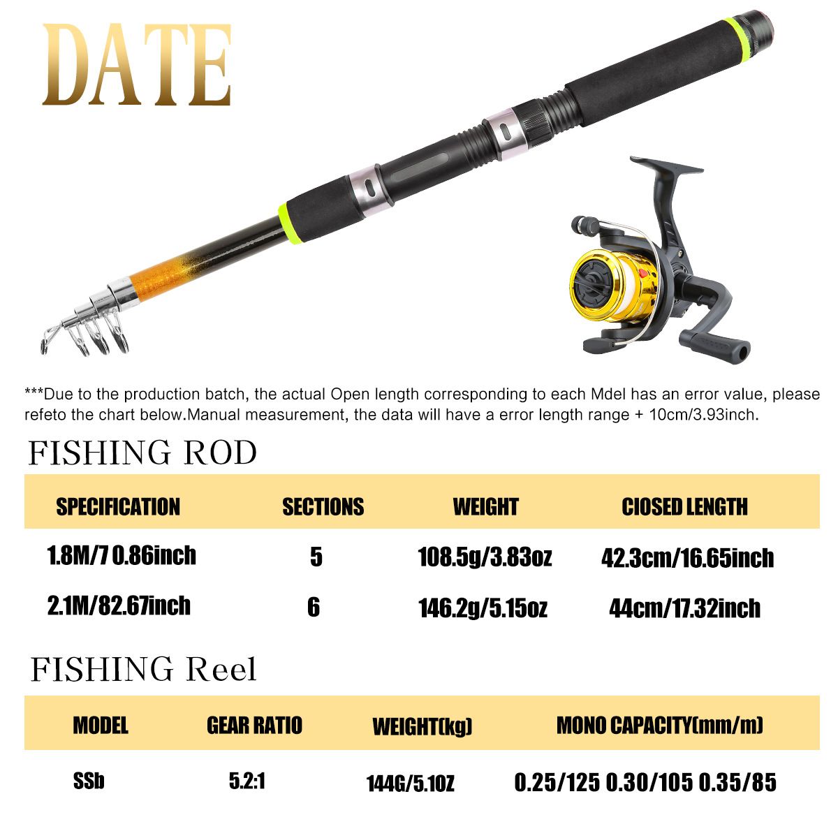 SENYI Fishing rod sea rod lure rod full set combination hard bait soft bait fishing reel retractable fishing rod novice beginner set
