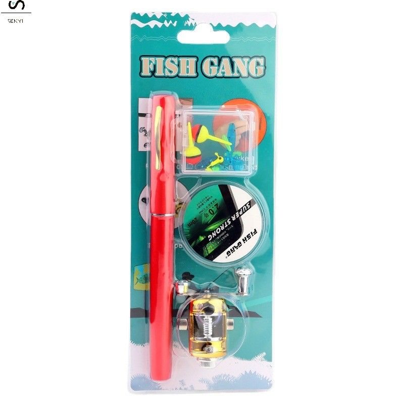 SENYI  1M Mini ice fishing rod pen rod portable gift fishing rod pen fishing rod pocket rod children's fishing rod