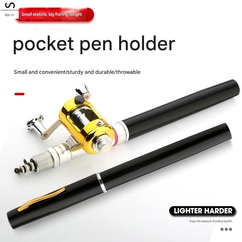 SENYI  1M Mini ice fishing rod pen rod portable gift fishing rod pen fishing rod pocket rod children's fishing rod